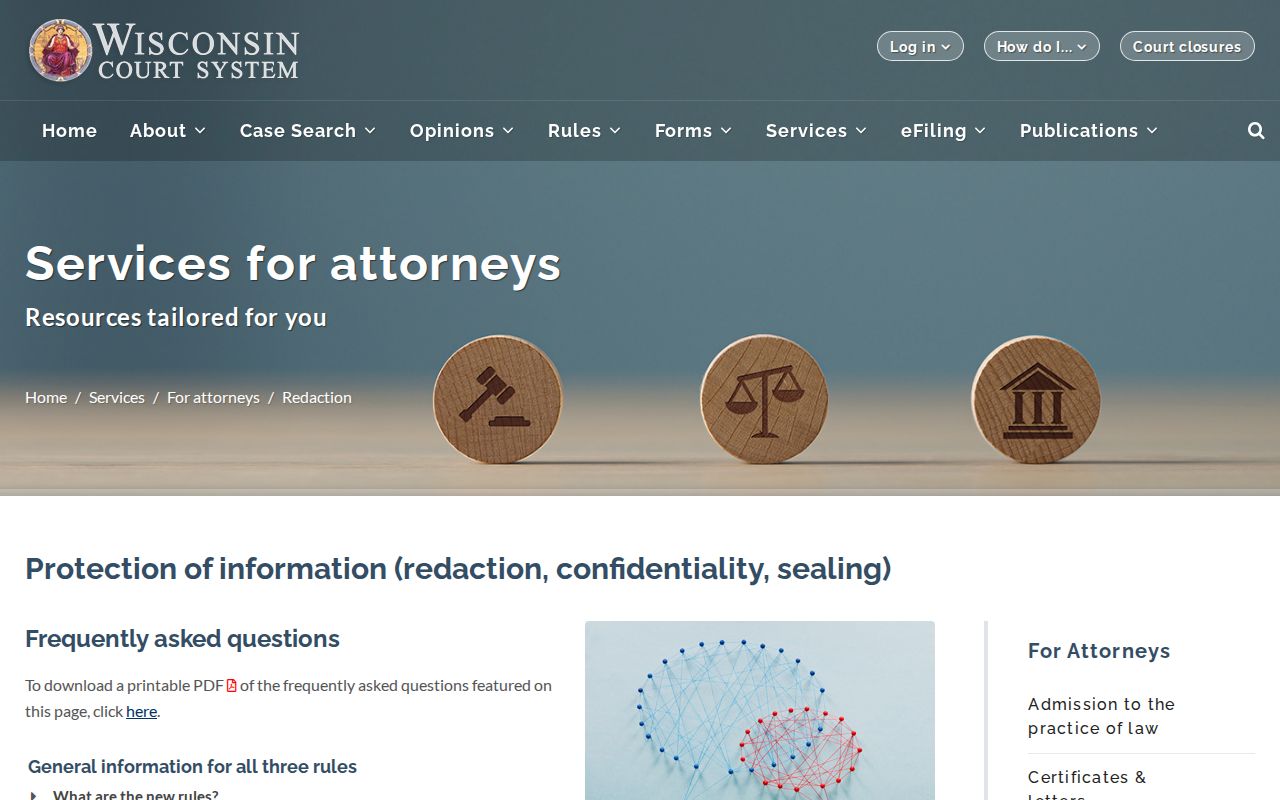 Monroe County court records public access and confidentiality guidance