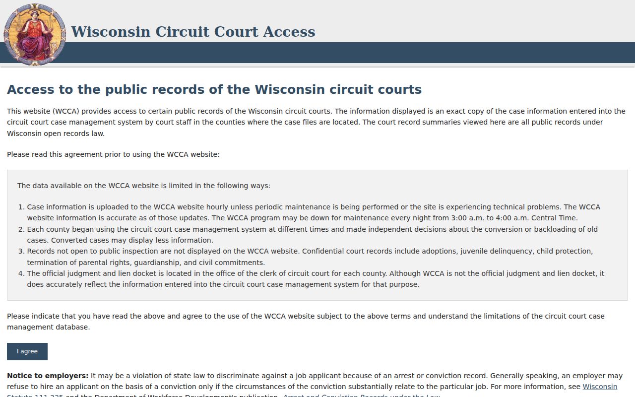 Monroe County court docket WCCA public search